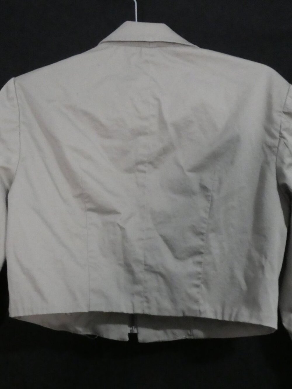 DYLAN & ROSE Cropped Zip Up Jacket With Ruched Sleeves - Size 10 - Picture 14 of 15